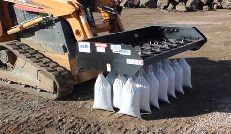 sandbag filling attachment skid steer|sandmaster skid steer attachment.